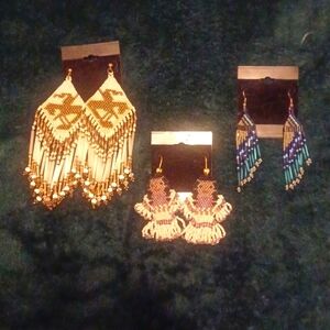 Genuine NEW Native American Indian Hand Made Earings
